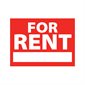 Affiche en plastique FOR RENT