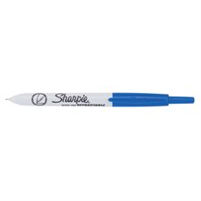 Retractable Permanent Marker Fine point blue