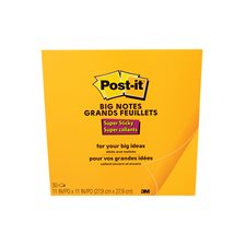 Grands feuillets autoadhésifs Post-it® orange