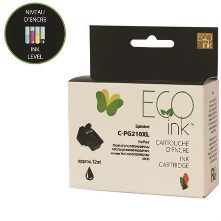 Remanufactured Ink Jet Cartridge (Alternative to Canon PG210XL)