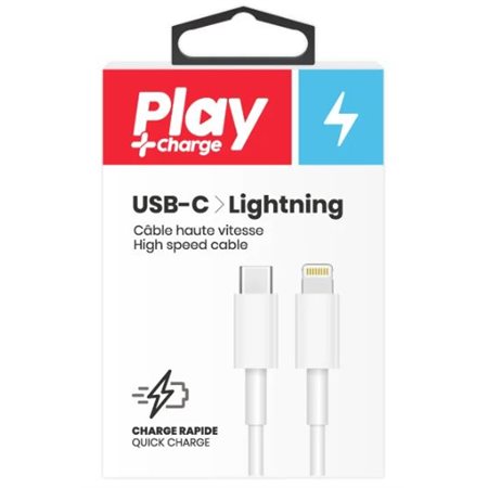 CÂBLE USB-C  À LIGHTNING 3'