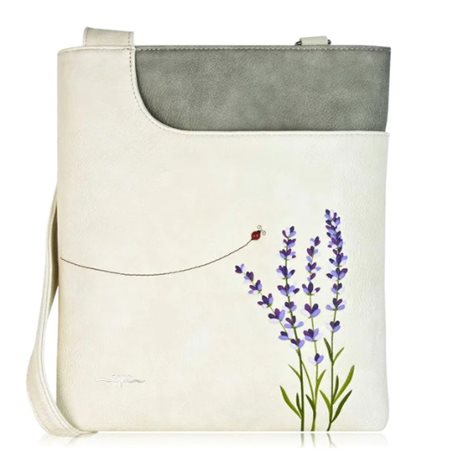 LAVENDER CROSSBODY BEIGE