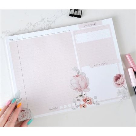 LISTS AND NOTES PAD - PEONY