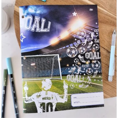 LINED WRITING BOOK - SOCCER