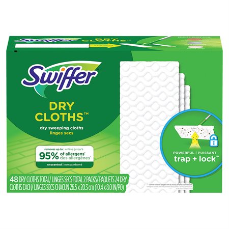 Recharges de linges secs Swiffer Heavy Duty paquet de 48