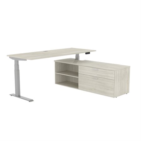 Calypso Height Adjustable Desk winter wood