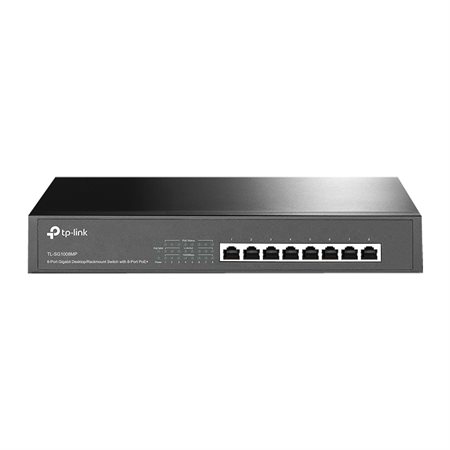 8-Port Gigabit Desktop / Rackmount Switch with 8-Port PoE+