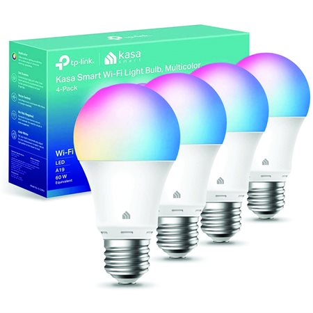 Multicolor Kasa Smart Light Bulb package of 4