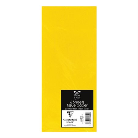 Papier de soie jaune