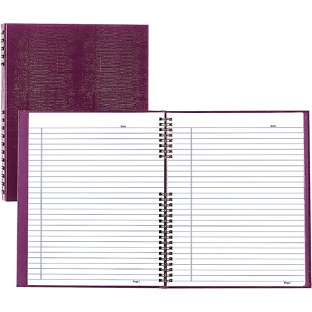 NotePro Notebook 10.75 x 8.5 in 150 pages, dark raspberry