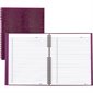 Carnet de notes NotePro 10,75 x 8,5 po 150 pages, framboise noire