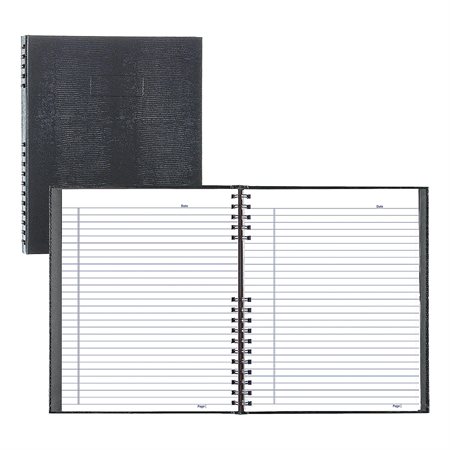 NotePro Notebook 10.75 x 8.5 in 200 pages, grey