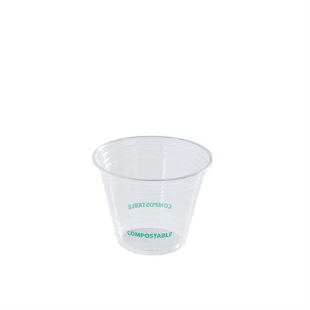 Gobelet froid en PLA transparent de 9 oz