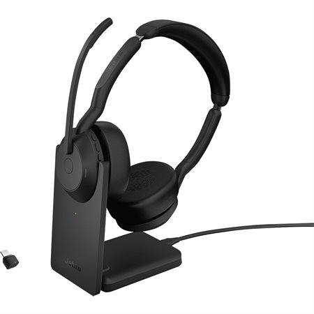 Evolve2 55 Stereo Headset with Charging Stand USB-C MS