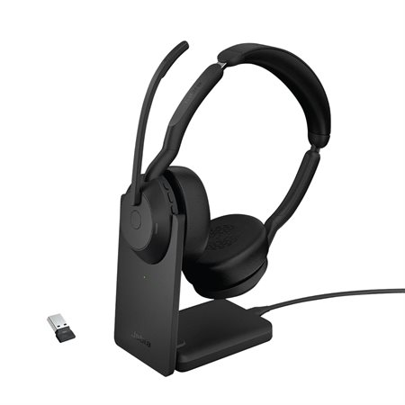 Casque stéréo Evolve2 55 avec support de charge USB-A UC