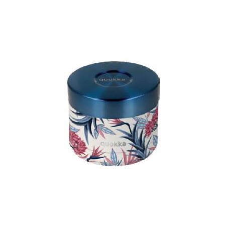 STAINLESS STEEL FOOD JAR 604 ML BLUE GARDEN