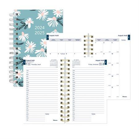 Blossom Daily Academic Planner (2024-2025) blue