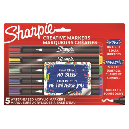 Marqueurs créatifs Sharpie Pointe conique Paquet de 5