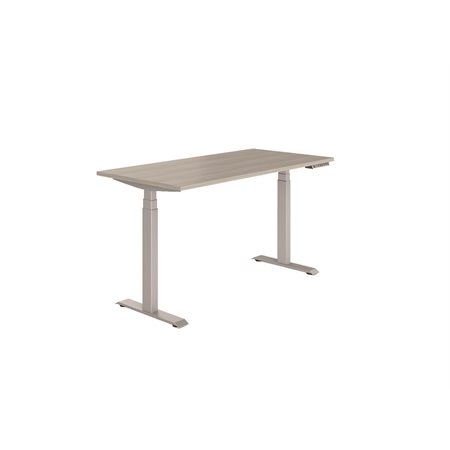 Newland Height Adjustable Desk 58 in W x 29 in D x 22.6-48.2 in H noce grigio