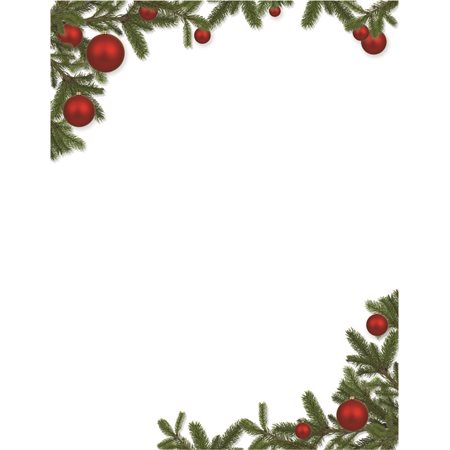 Holiday Letterhead Paper branches