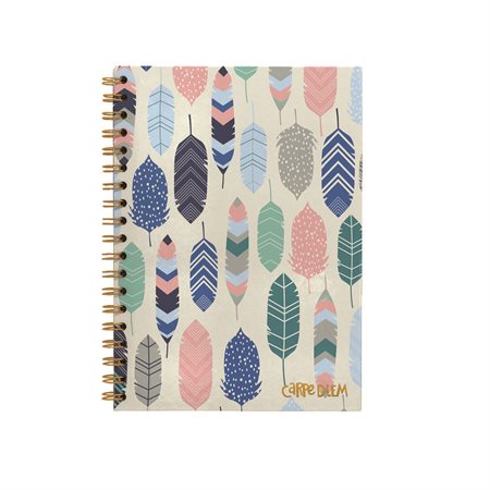 CAHIER RIGIDE B5 PLUMES