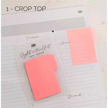 STICKY NOTEBOOKS TABS - CROP TOP
