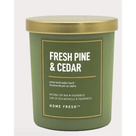 FRESH PINCE AND CEDAR 1 WICK CANDLE