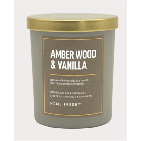 AMBER WOOD VANILLA 1 WICK CANDLE