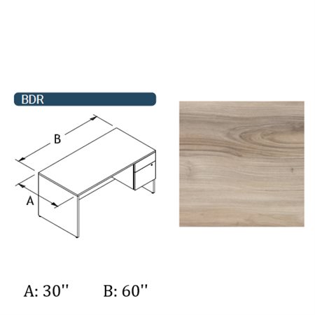30X60 USED DESK - CHIFFON
