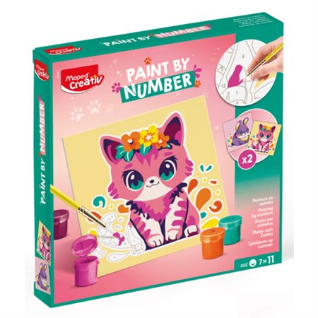 Cat & Rabbit Paint by Number Kit