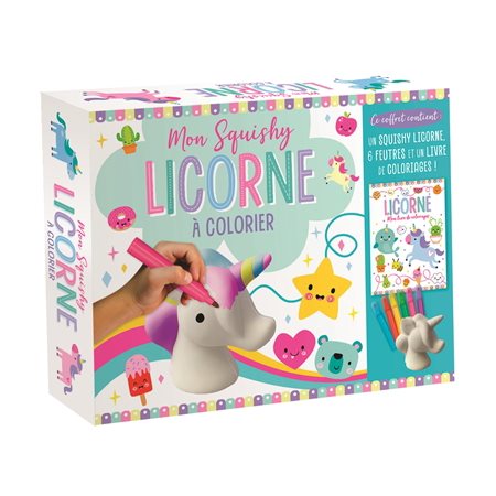 Mon squishy licorne à colorier