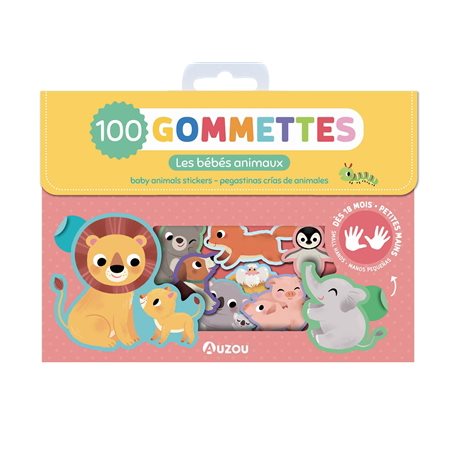 Les bébés animaux : 100 gommettes