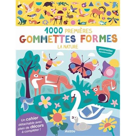 La nature : 1.000 premières gommettes formes