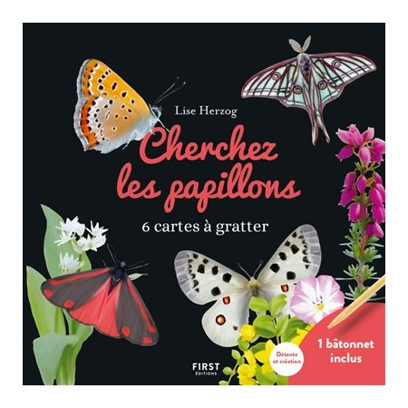 Cherchez les papillons : 6 cartes à gratter