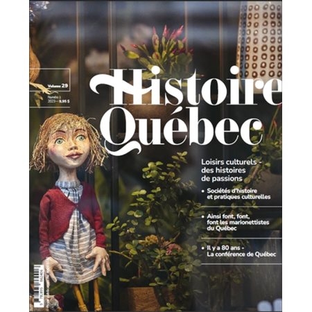 Histoire Québec, vol. 29 no. 1