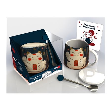 Mug maneki-neko : les pouvoirs du chat