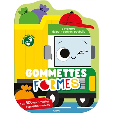 L'aventure de petit camion-poubelle : gommettes formes