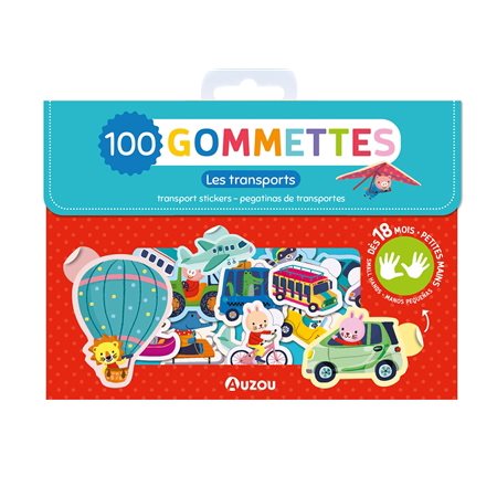 Les transports : 100 gommettes