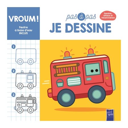 Vroum !, Pas à pas, je dessine