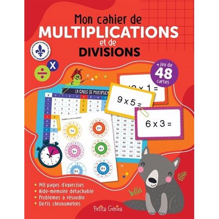 Mon cahier de multiplications et de divisions, Cahiers d'activités