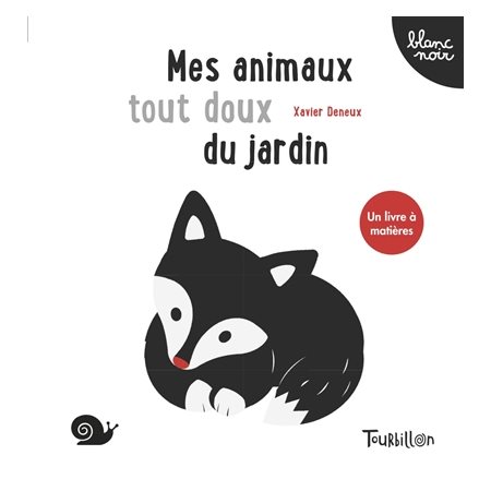 Mes animaux tout doux du jardin, Blanc noir