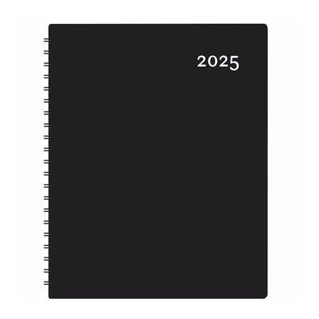 Agenda Maxi Noir Annuel 2025,