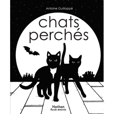 Chats perchés. Mini bulles