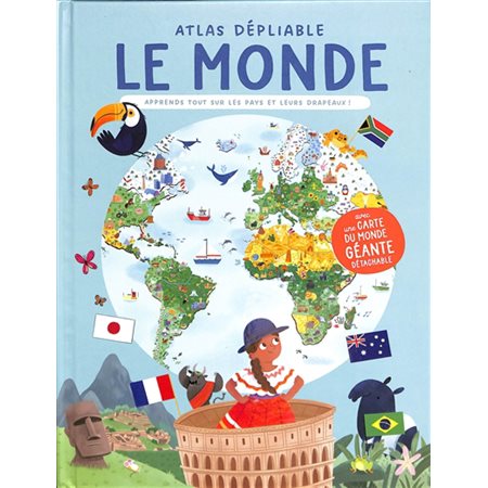 Atlas dépliable: Le Monde