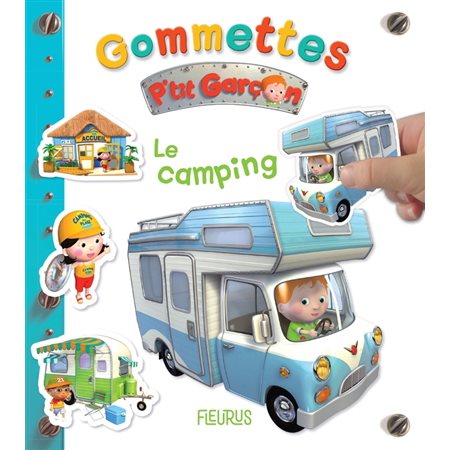 Le camping, P'tit garçon. Gommettes