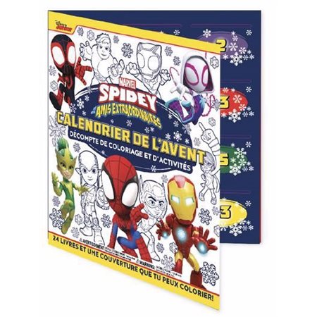 Marvel - Spidey et ses amis extraordinaires - Calendrier de l'Avent : Décompte de coloriage et d'activités