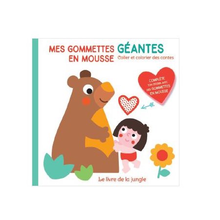 Le livre de la jungle:  mes gommettes géantes en mousse