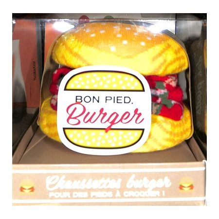 Chaussettes burger : pour des pieds à croquer ! : bon pied, burger