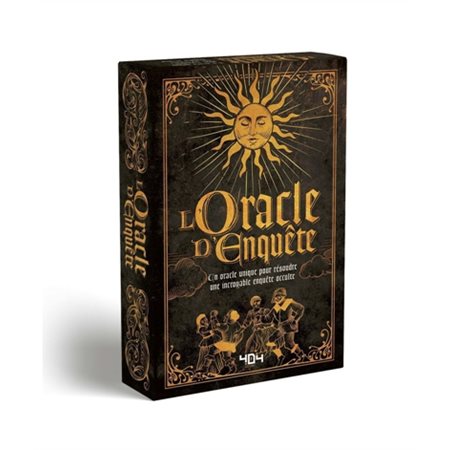 L'Oracle d'enquête : Un oracle unique pour résoudre une un jeu d'enquête occulte