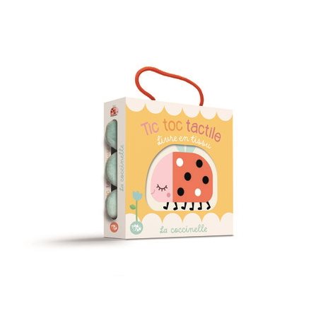 La coccinelle : livre en tissu, Tic toc tactile